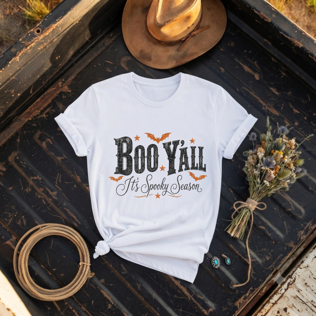 "Boo Y'all Halloween T-Shirt"