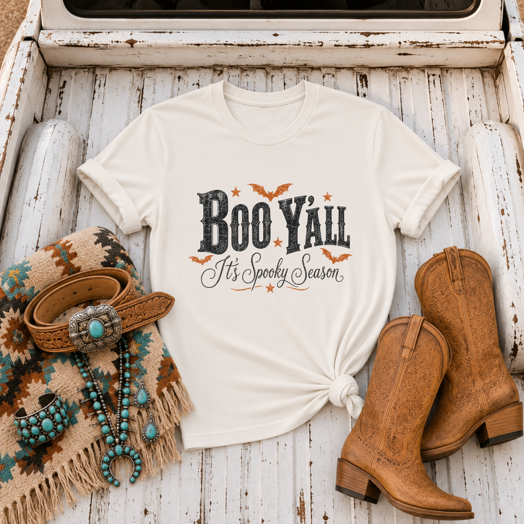 "Boo Y'all Halloween T-Shirt"