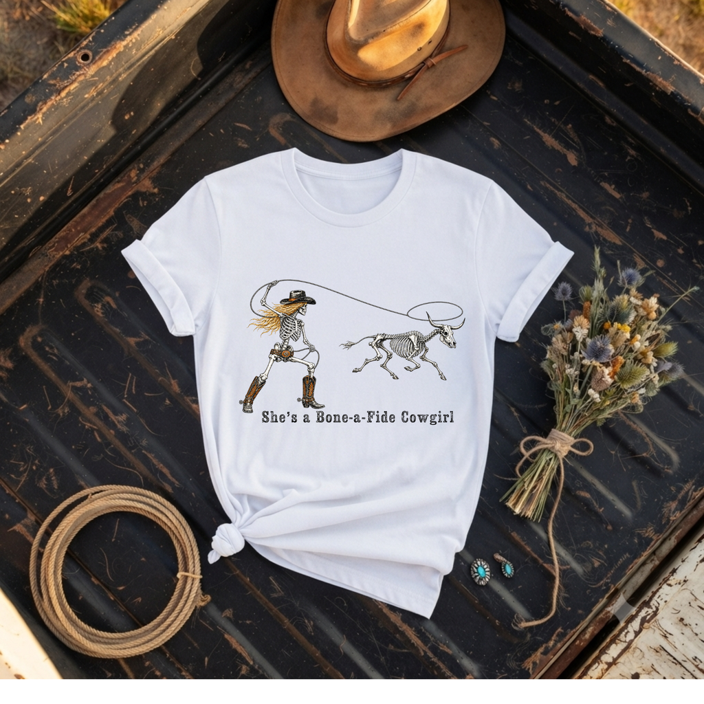 "She’s a Bone-a-Fide Cowgirl"  T-Shirt