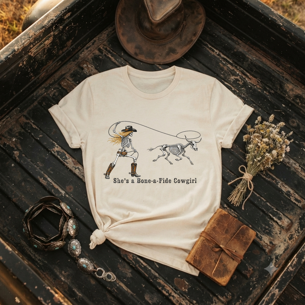 "She’s a Bone-a-Fide Cowgirl"  T-Shirt