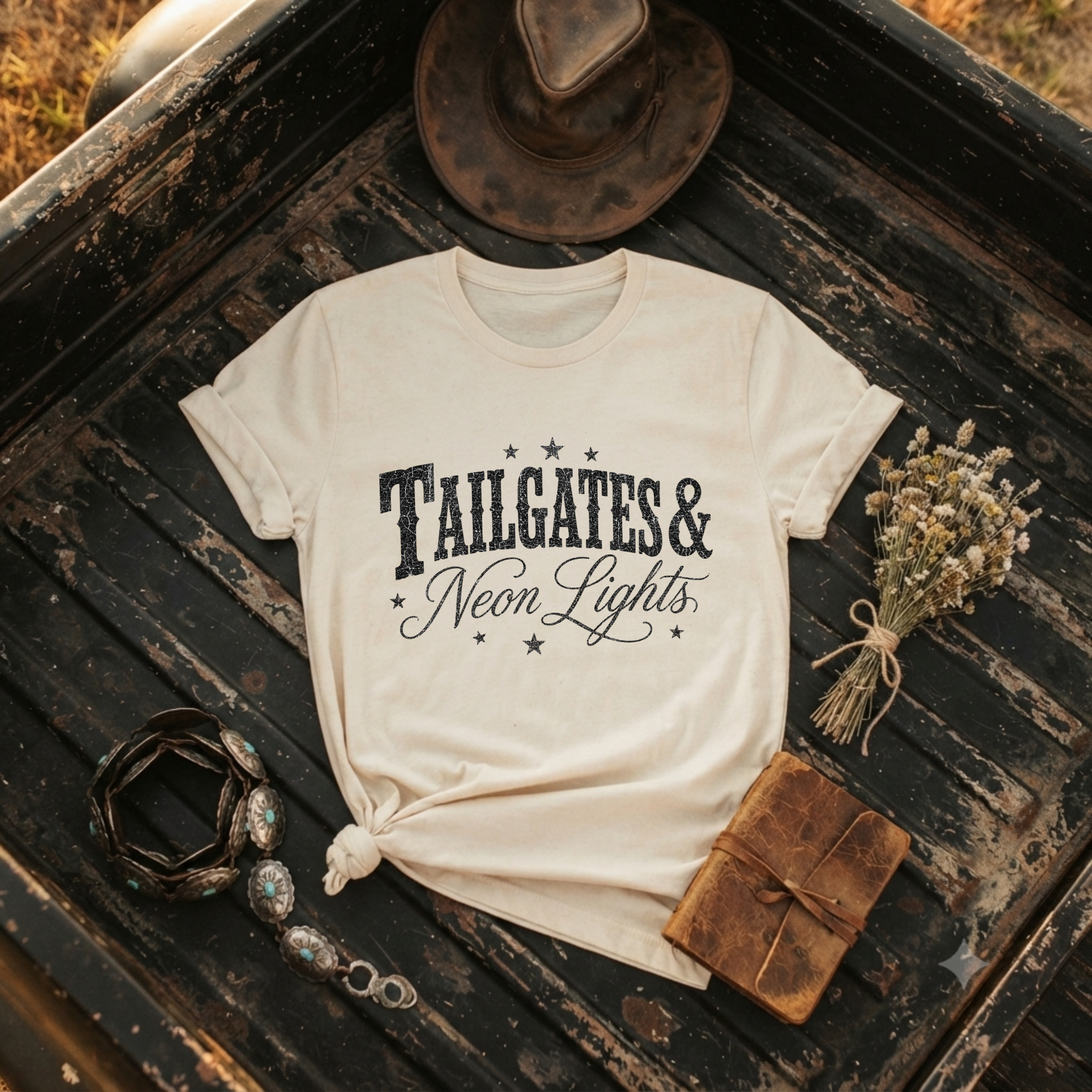 "Tailgates & Neon Lights" T-Shirt