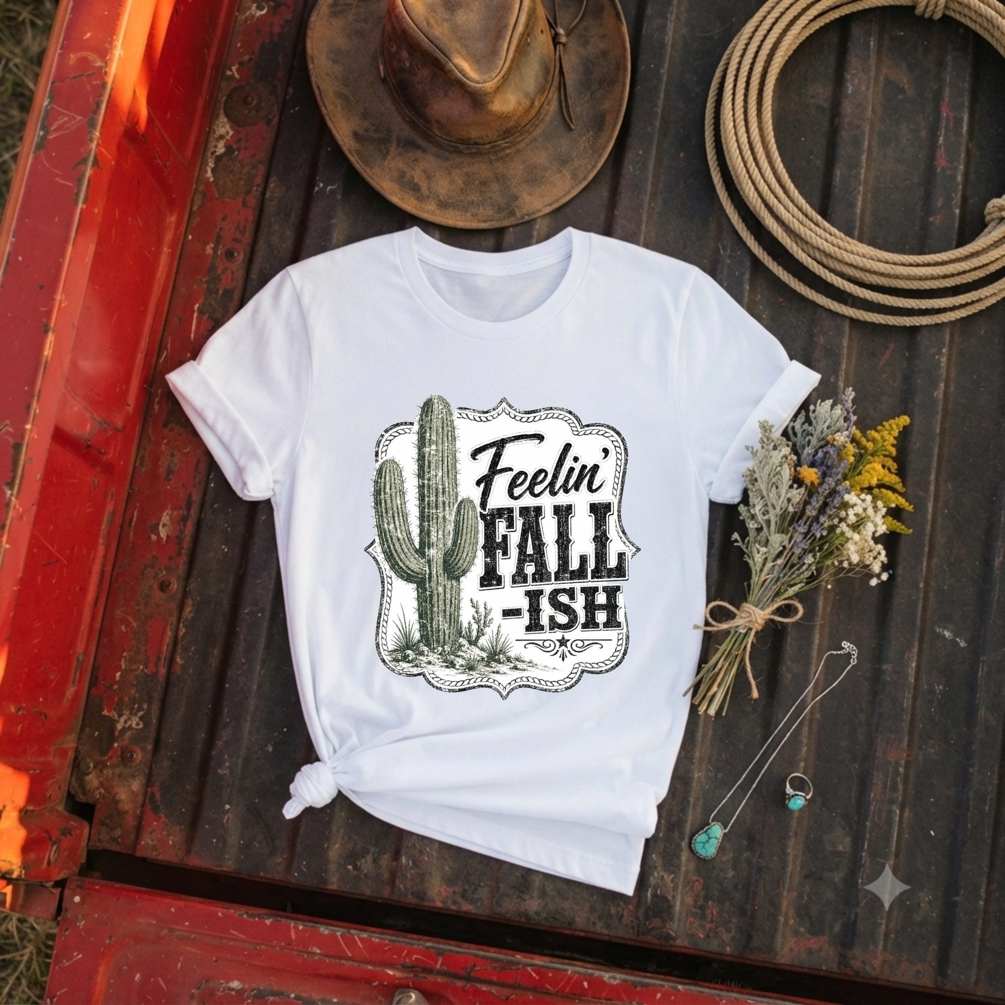 "Feelin' Fall-ish Cactus" T-Shirt