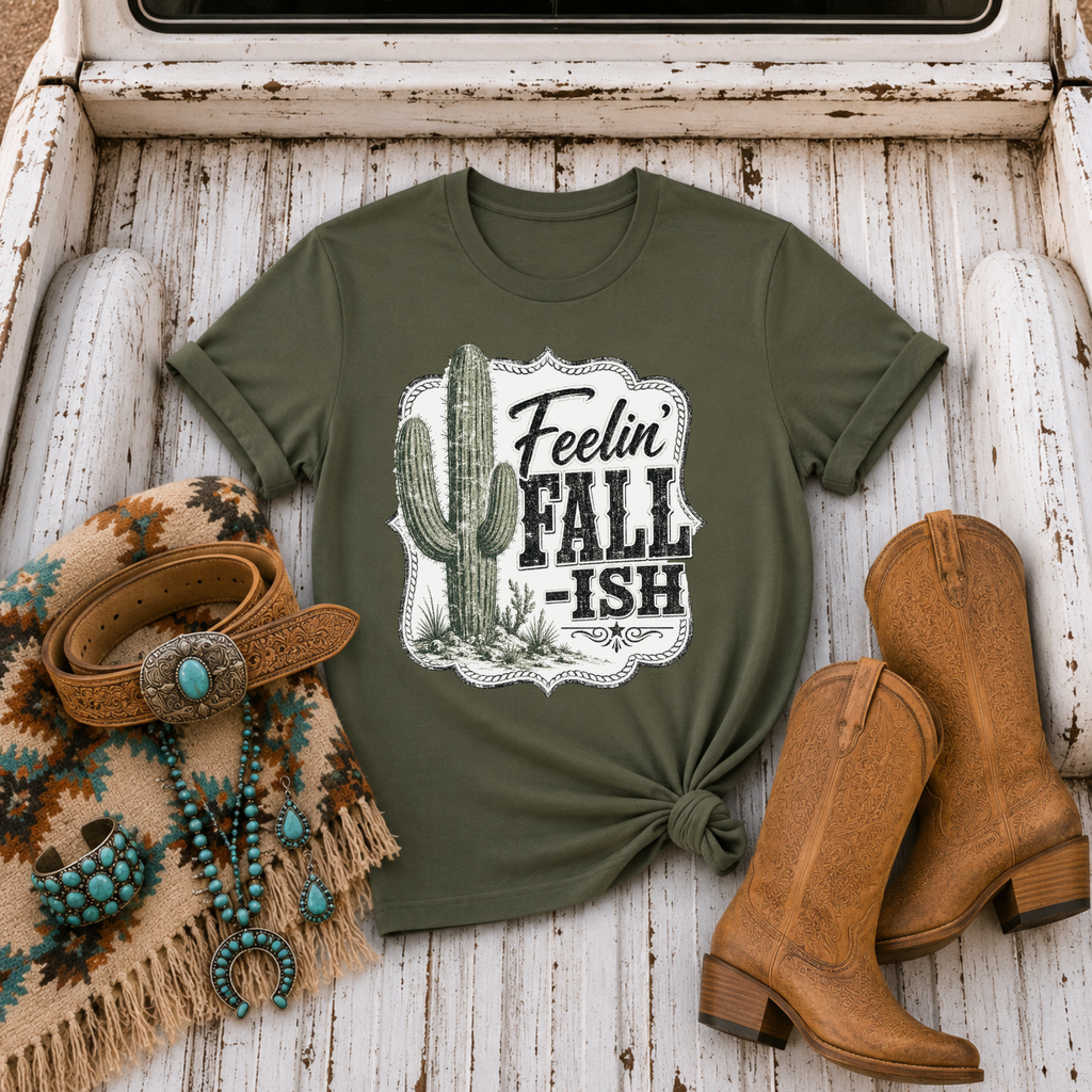"Feelin' Fall-ish Cactus" T-Shirt