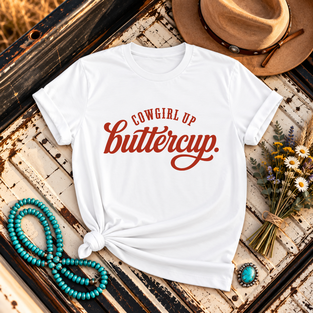 "Cowgirl Up Buttercup" T-Shirt
