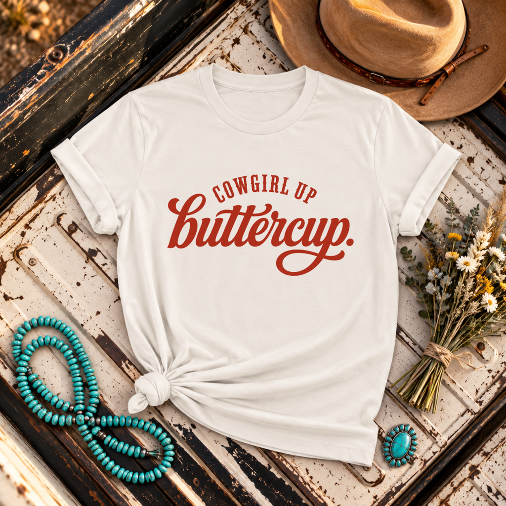 "Cowgirl Up Buttercup" T-Shirt