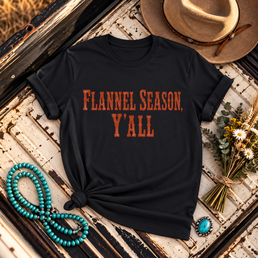 "Flannel Season Y'ALL" T-Shirt
