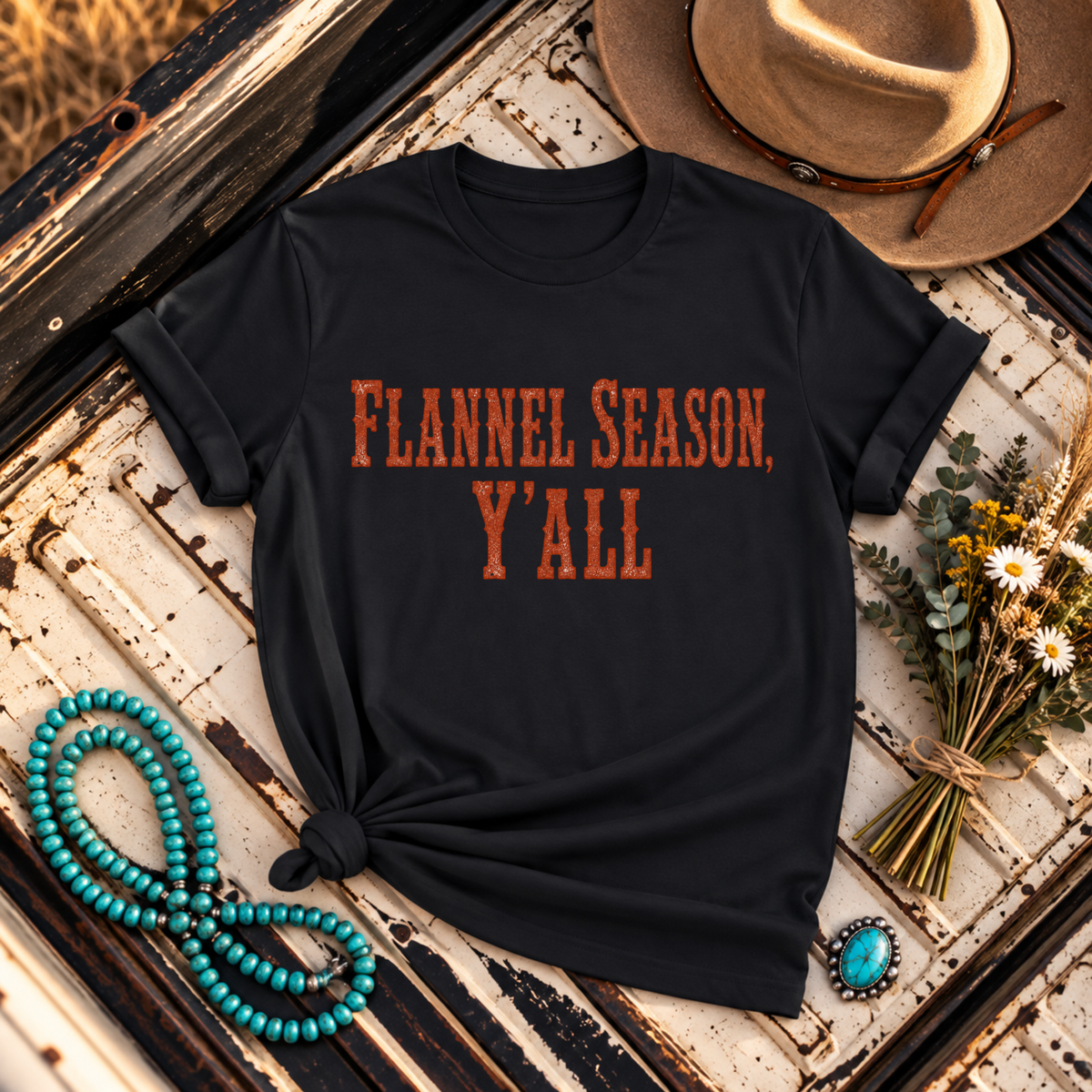 "Flannel Season Y'ALL" T-Shirt