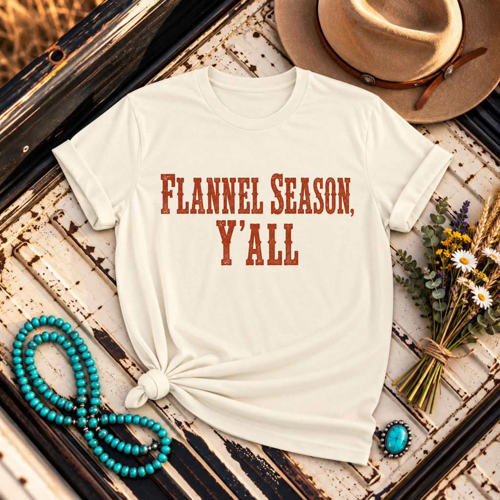 "Flannel Season Y'ALL" T-Shirt