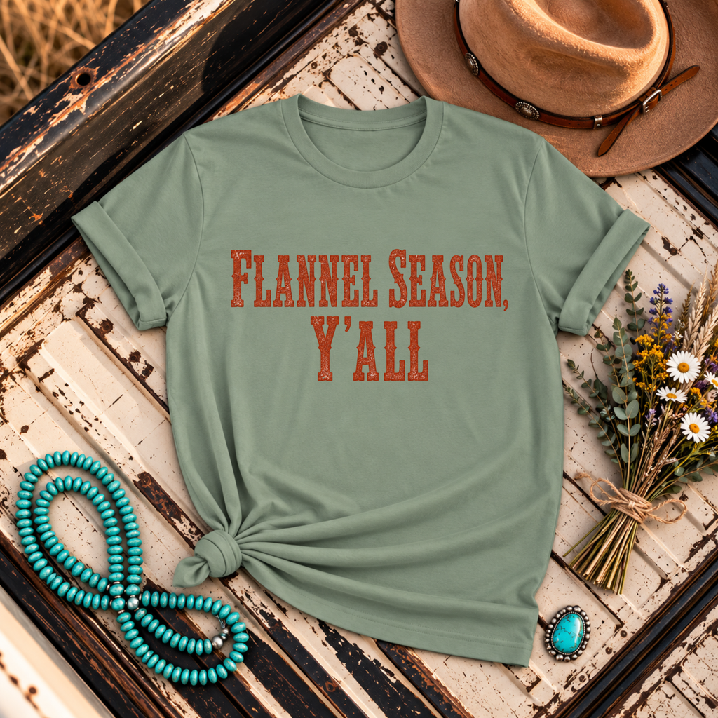 "Flannel Season Y'ALL" T-Shirt