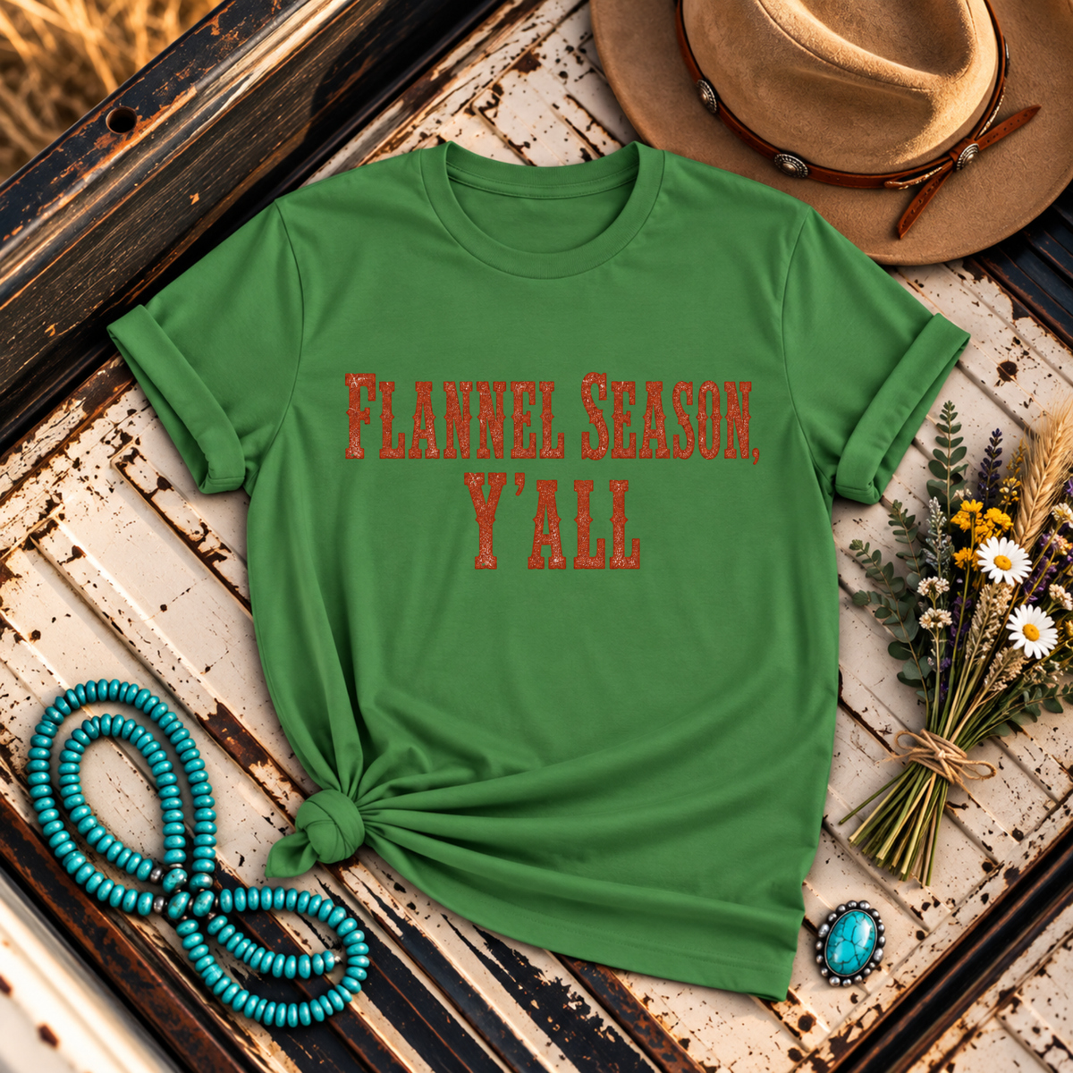 "Flannel Season Y'ALL" T-Shirt