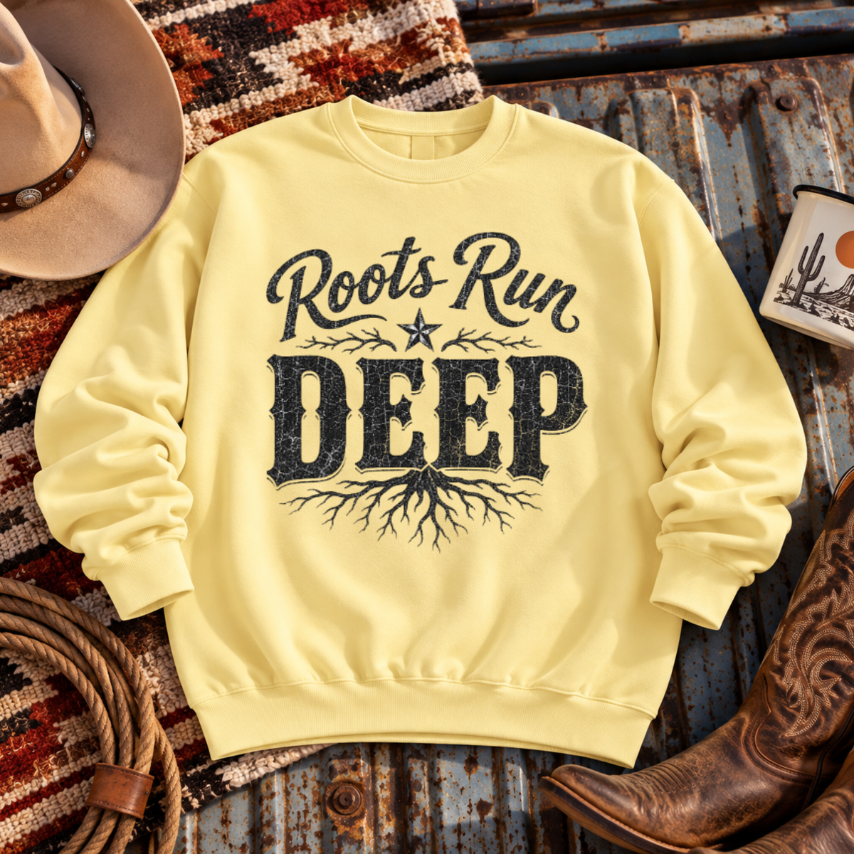 "Roots Run Deep" Crewneck Sweatshirt