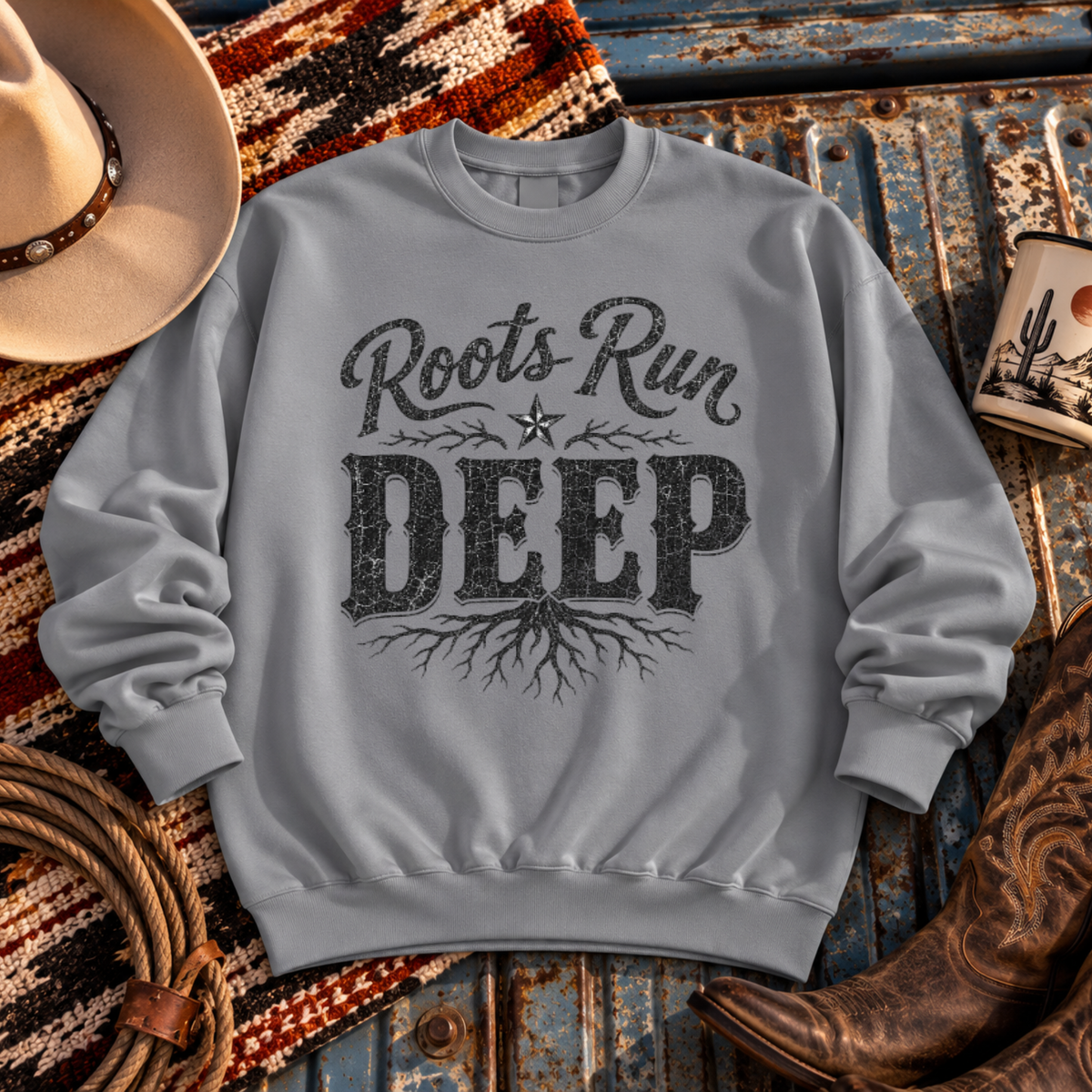 "Roots Run Deep" Crewneck Sweatshirt