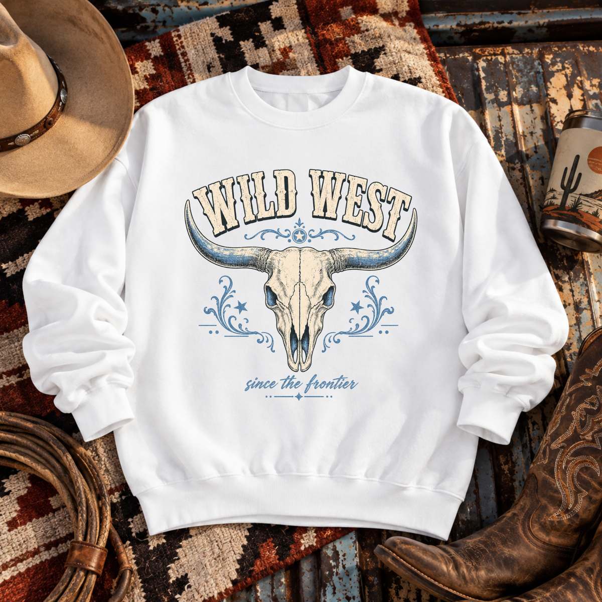 "Wild West Skull" Sweatshirt