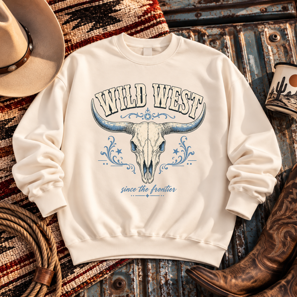 "Wild West Skull" Sweatshirt