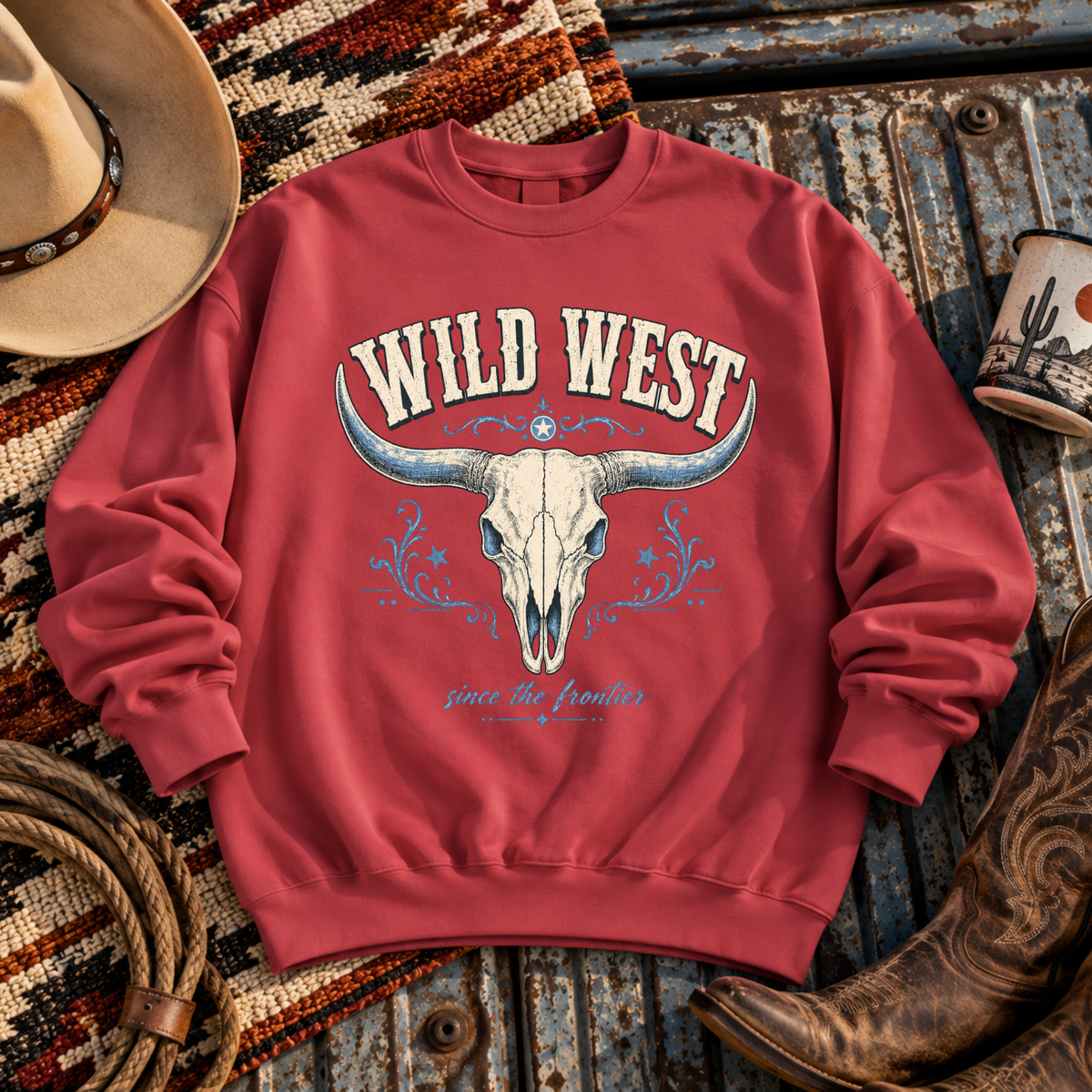 "Wild West Skull" Sweatshirt