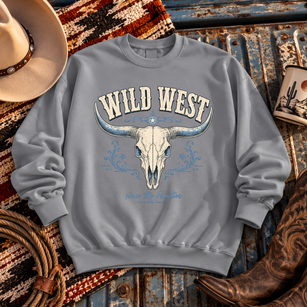 "Wild West Skull" Sweatshirt