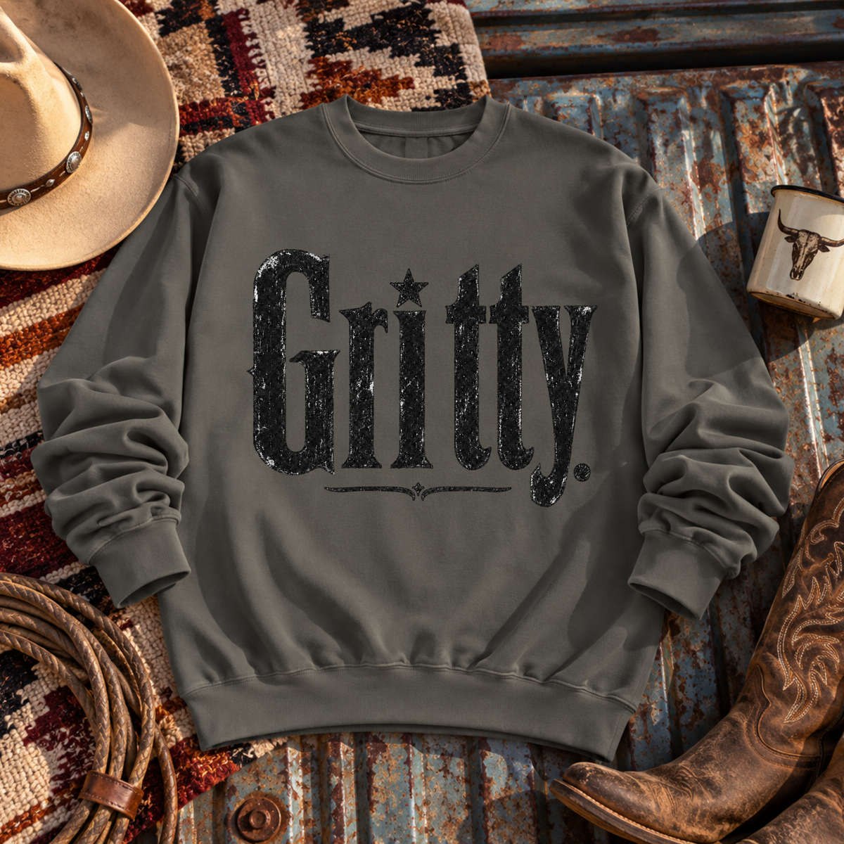 "Gritty" Vintage Crewneck Sweatshirt