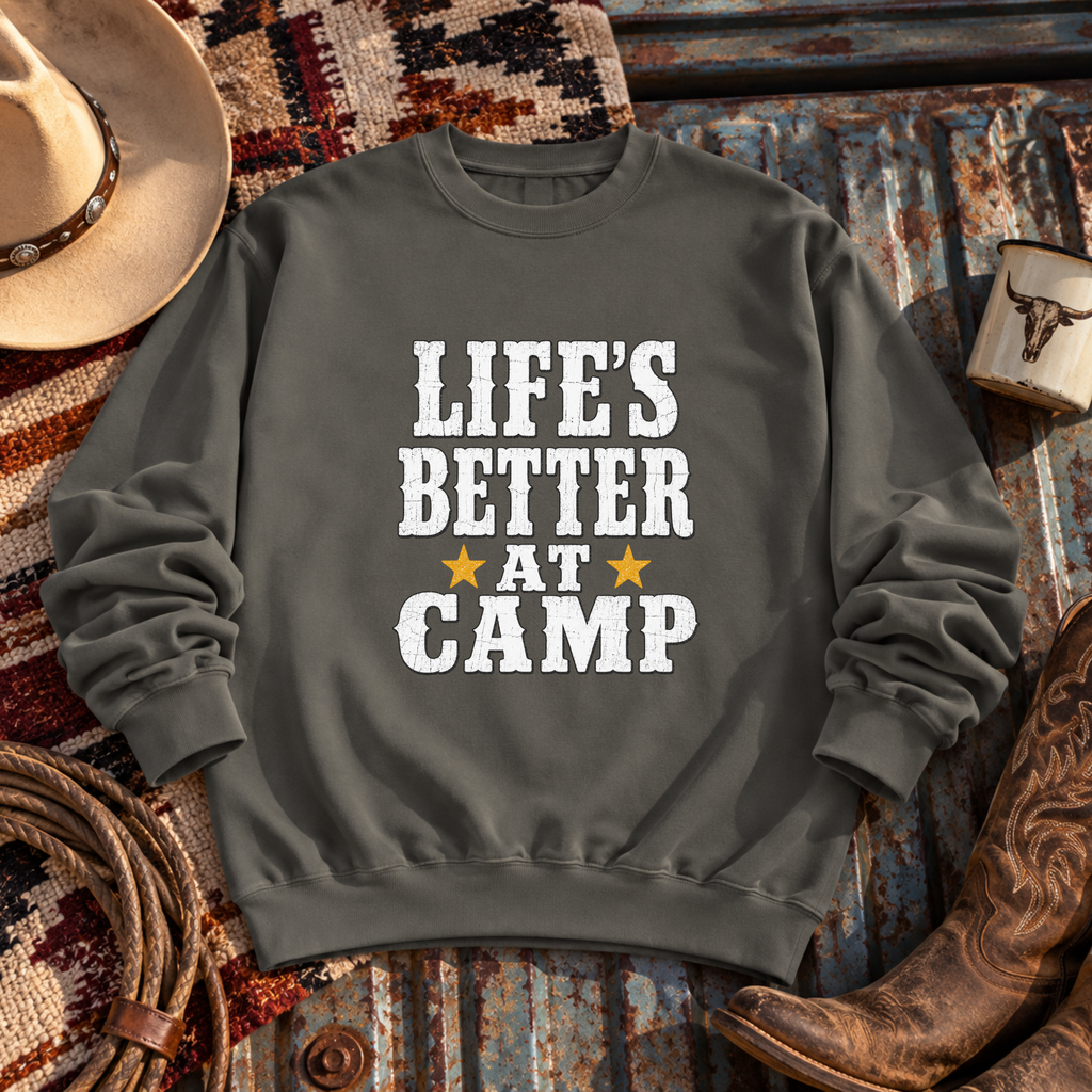 “Life’s Better at Camp” Cozy Sweatshirt