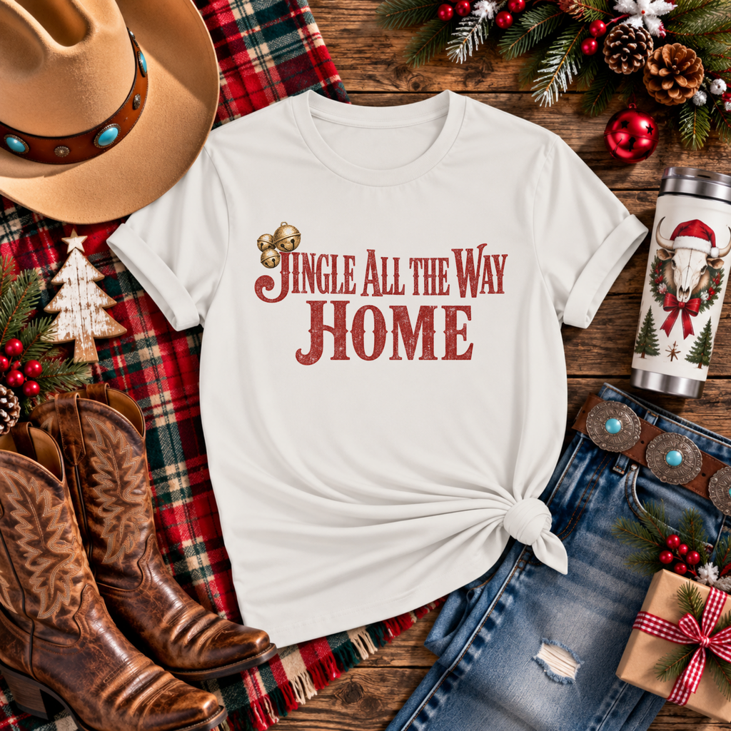 "Jingle All The Way Home" Christmas T-Shirt