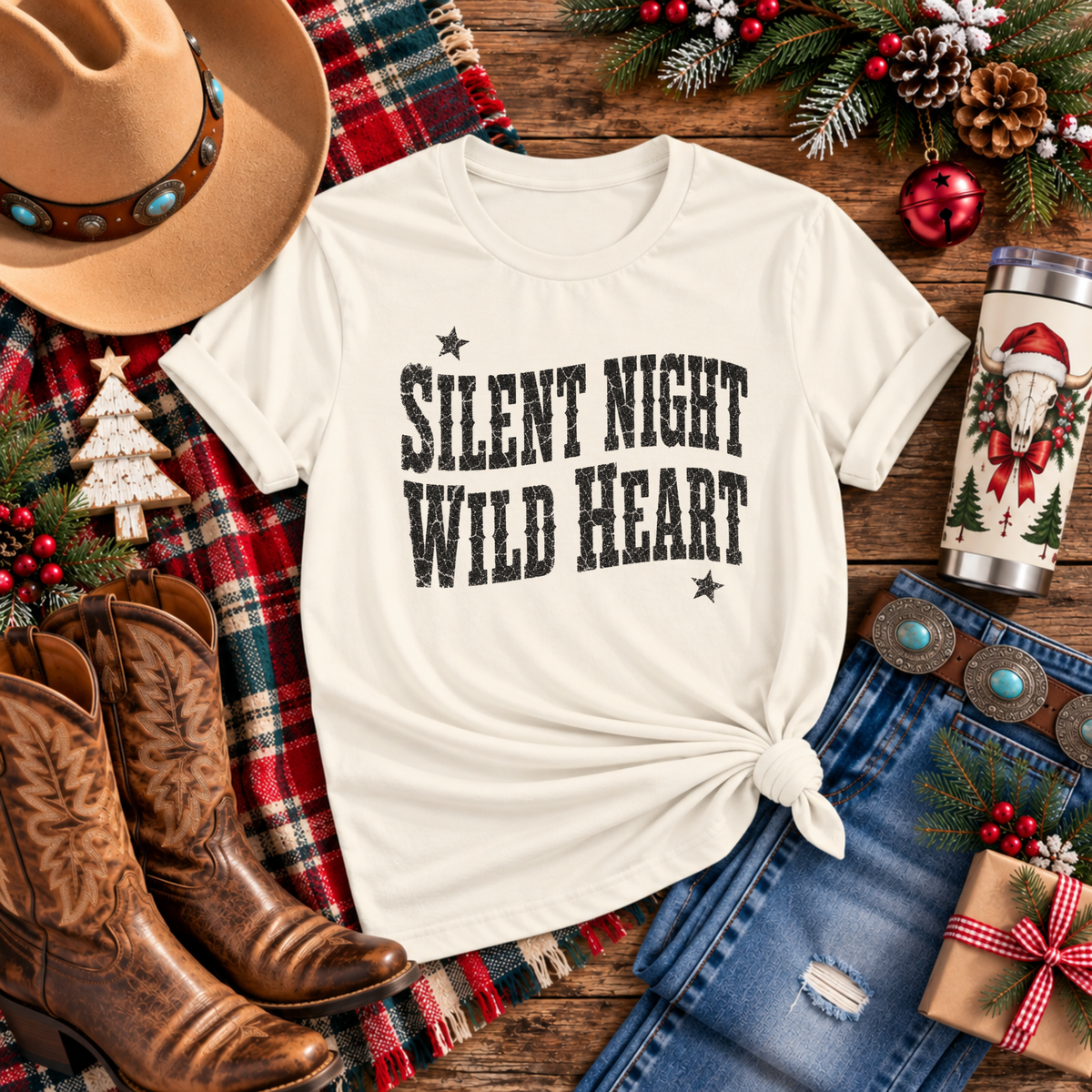 "Silent Night Wild Heart" T-Shirt