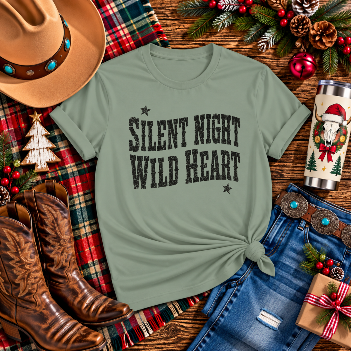 "Silent Night Wild Heart" T-Shirt