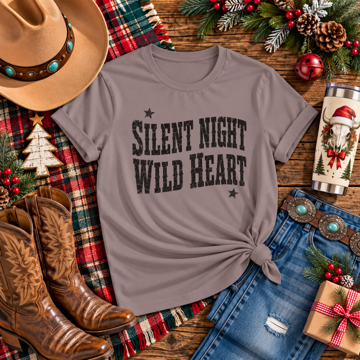 "Silent Night Wild Heart" T-Shirt