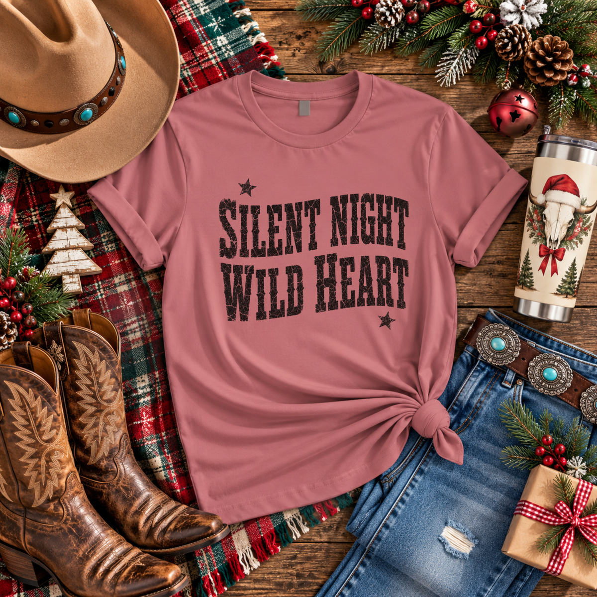 "Silent Night Wild Heart" T-Shirt