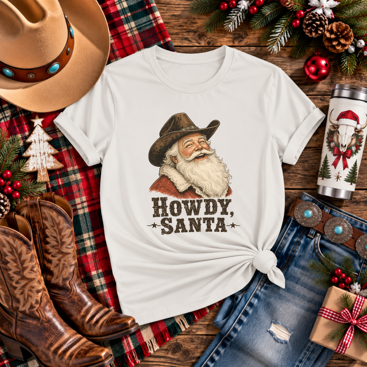 "Howdy Santa" T‑Shirt