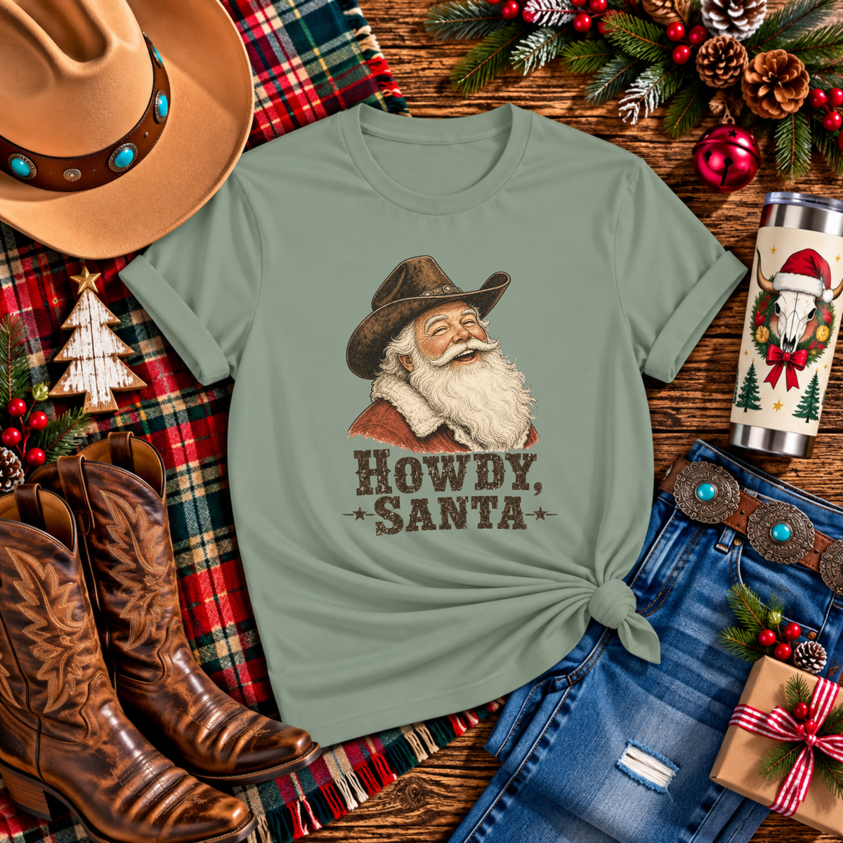 "Howdy Santa" T‑Shirt