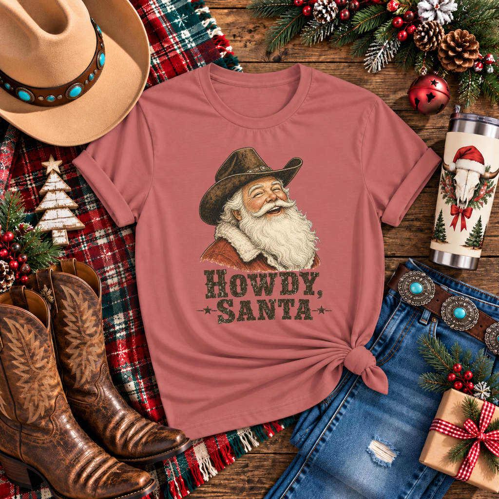 "Howdy Santa" T‑Shirt