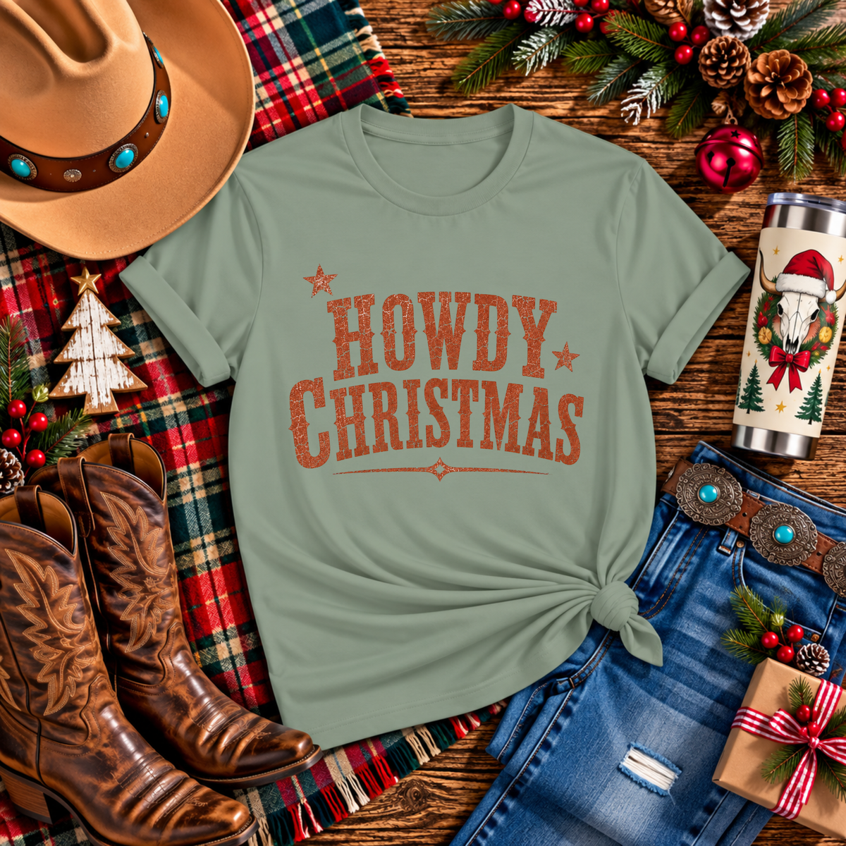 "Howdy Christmas" T-Shirt