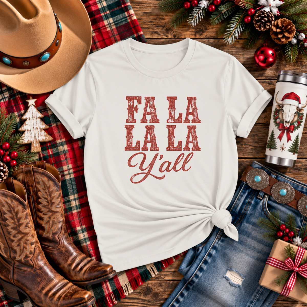 Fa La La La Y'all T-Shirt