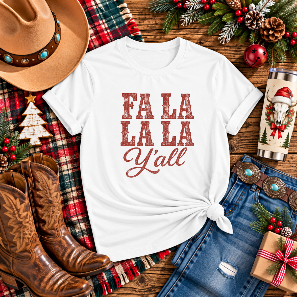 Fa La La La Y'all T-Shirt