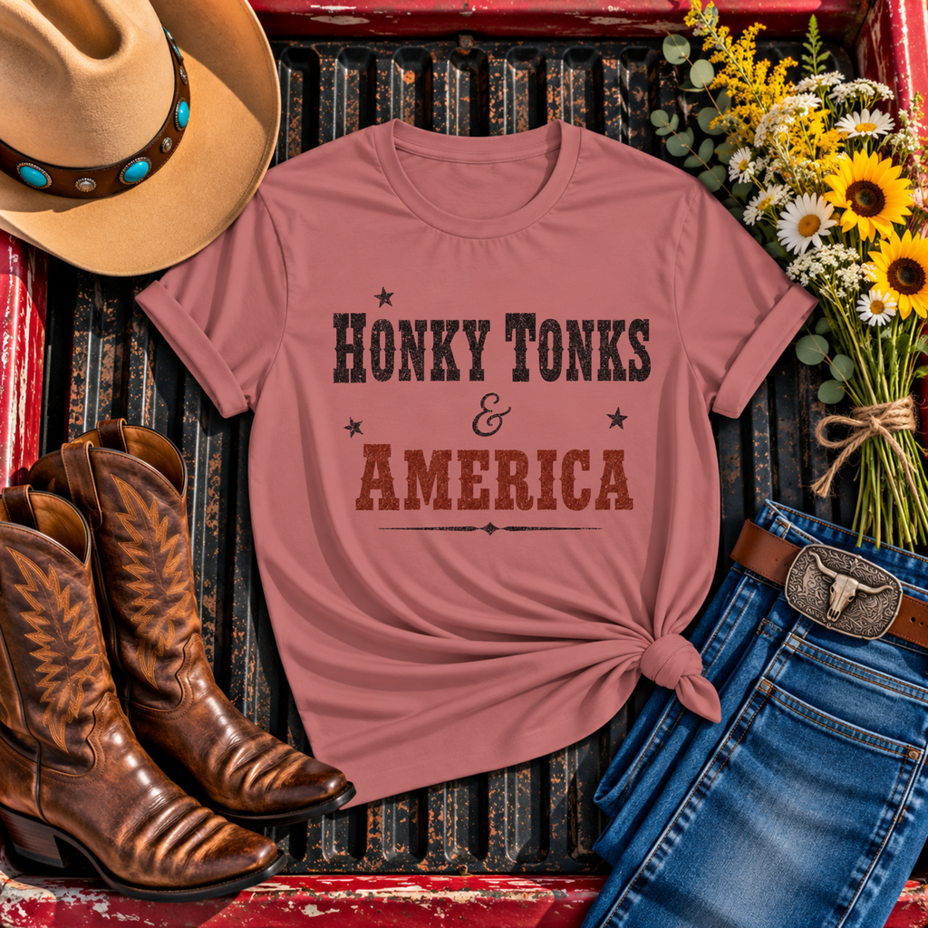 "Honky Tonks & America" T-Shirt