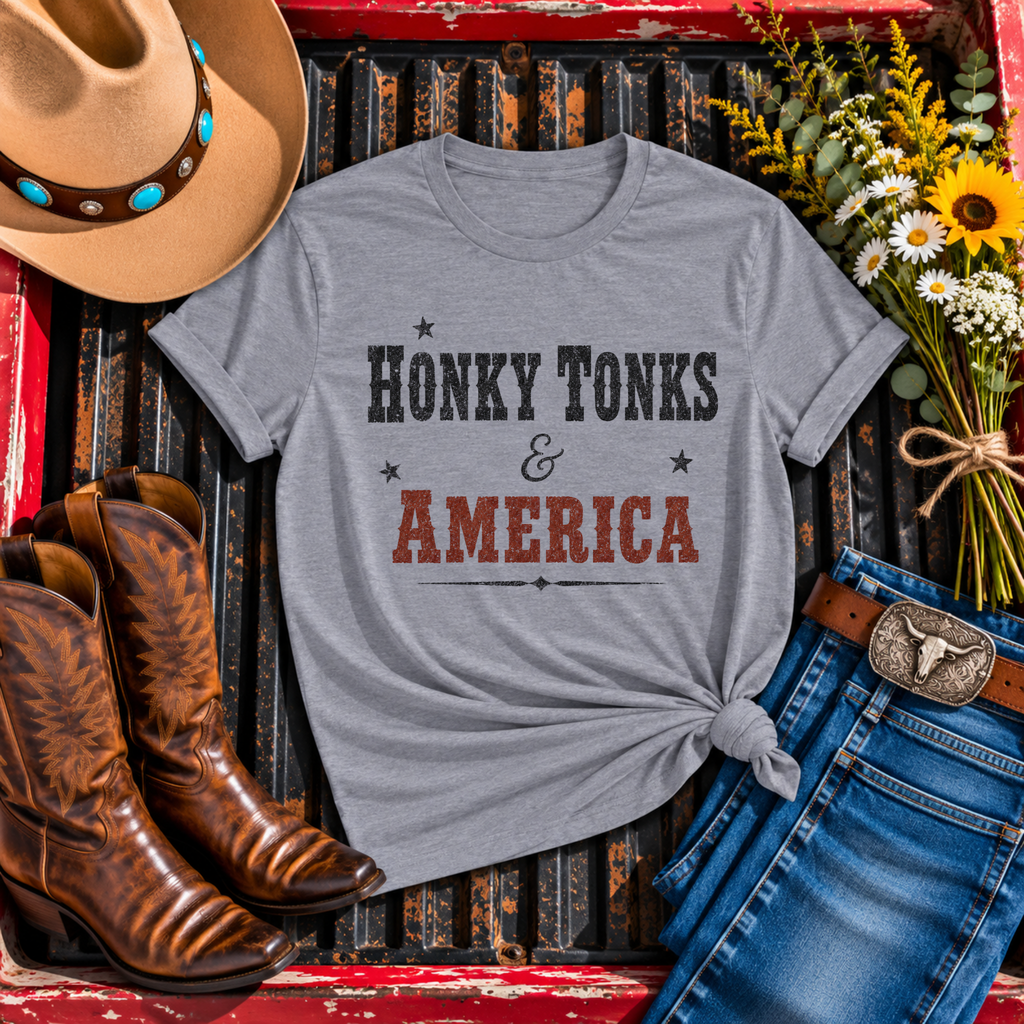 "Honky Tonks & America" T-Shirt