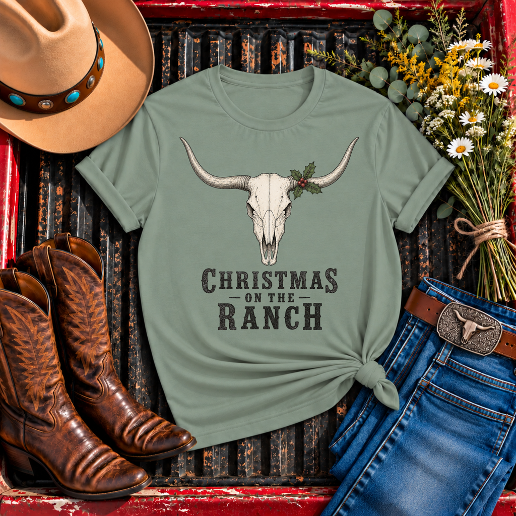 "Christmas on the Ranch" T‑Shirt