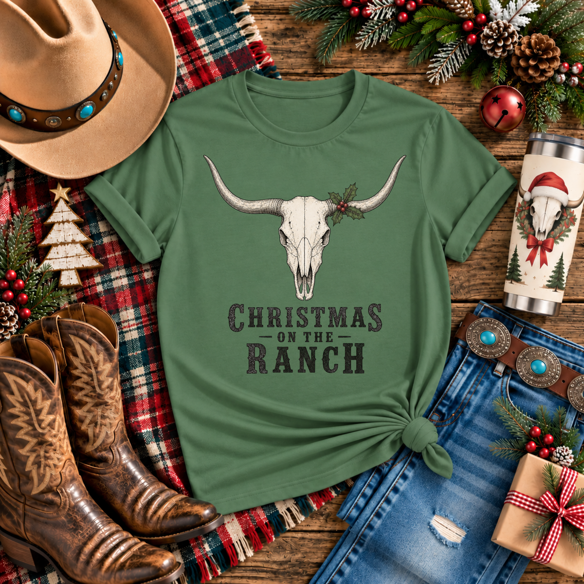 "Christmas on the Ranch" T‑Shirt