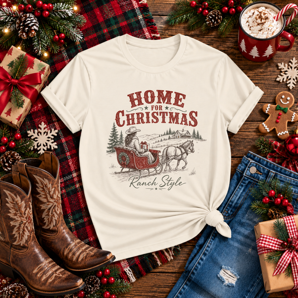"Home for Christmas Ranch" T-Shirt
