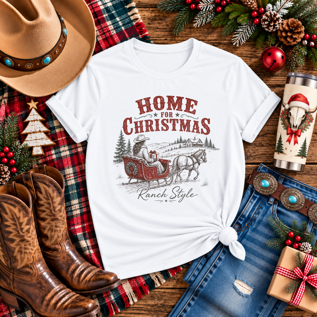 "Home for Christmas Ranch" T-Shirt