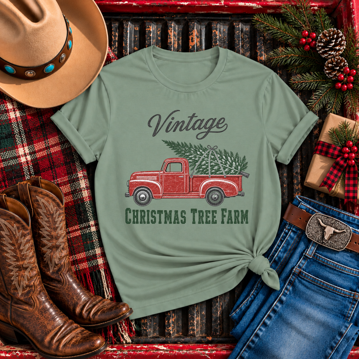 "Vintage Christmas Tree Farm" T-Shirt