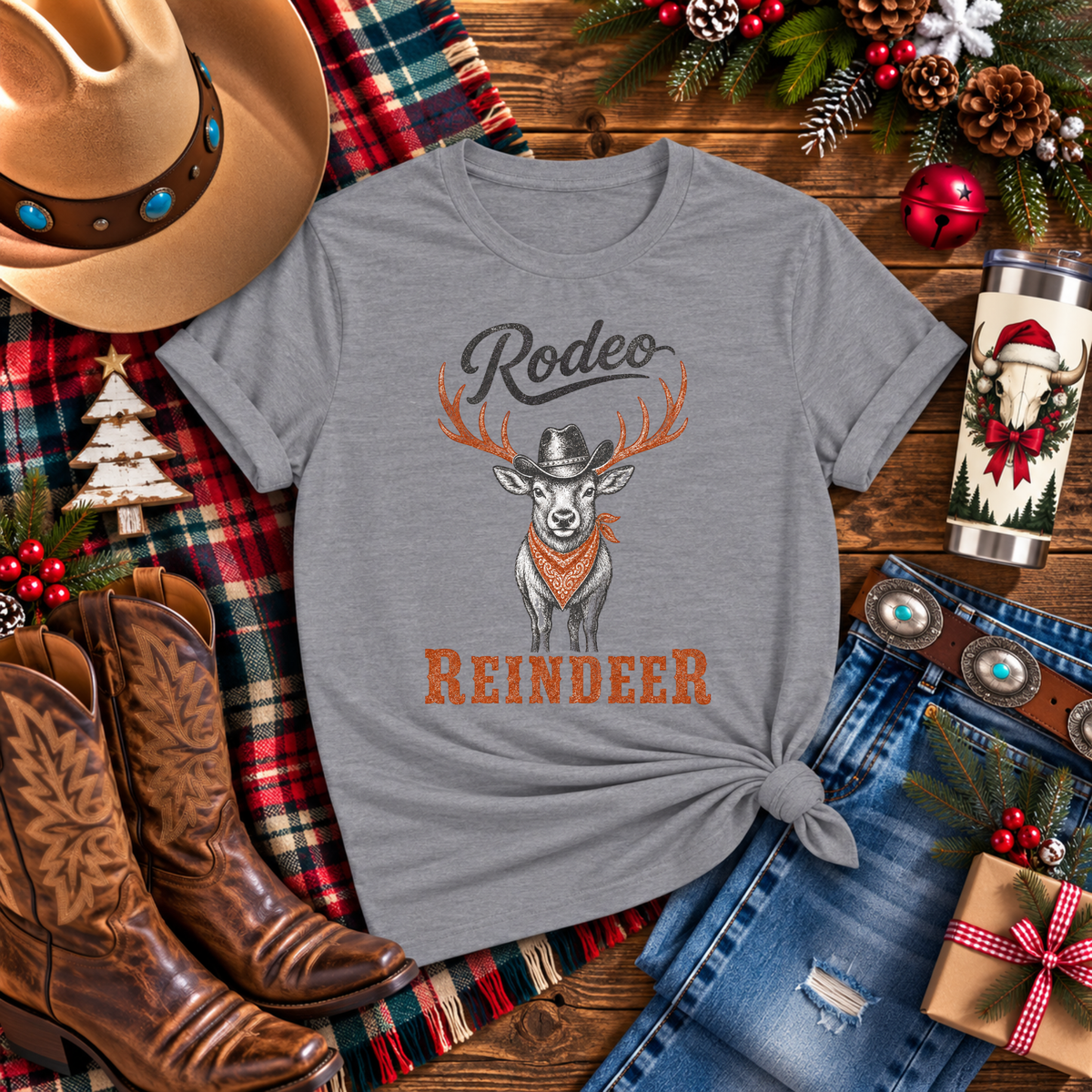 "Rodeo Reindeer"  T-Shirt