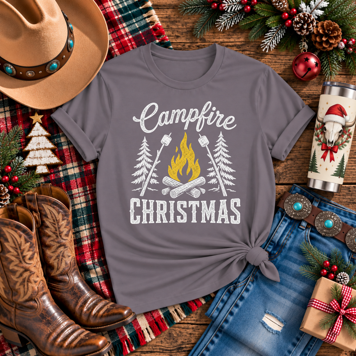 "Campfire Christmas" T-Shirt