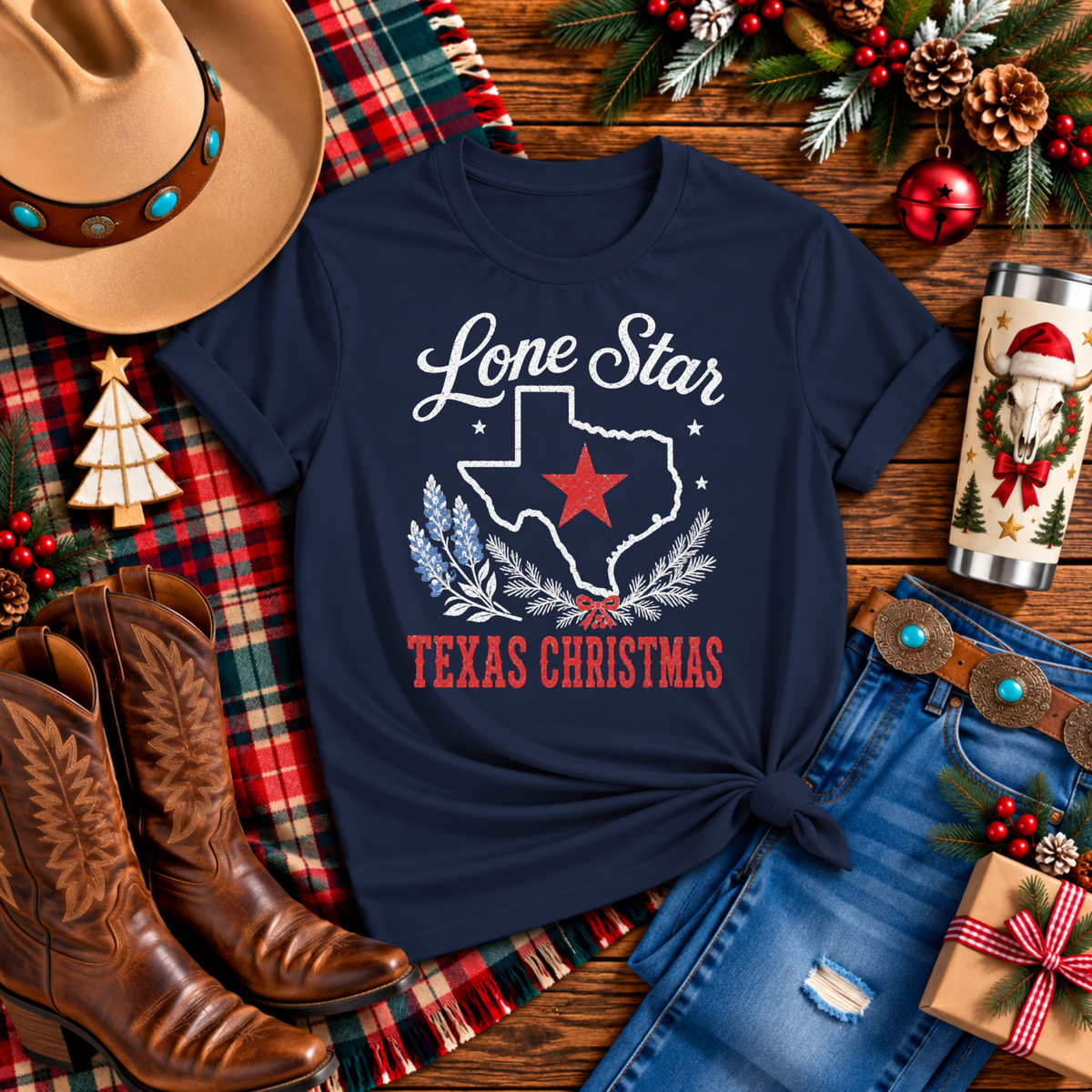 "Lone Star Texas Christmas" T-Shirt