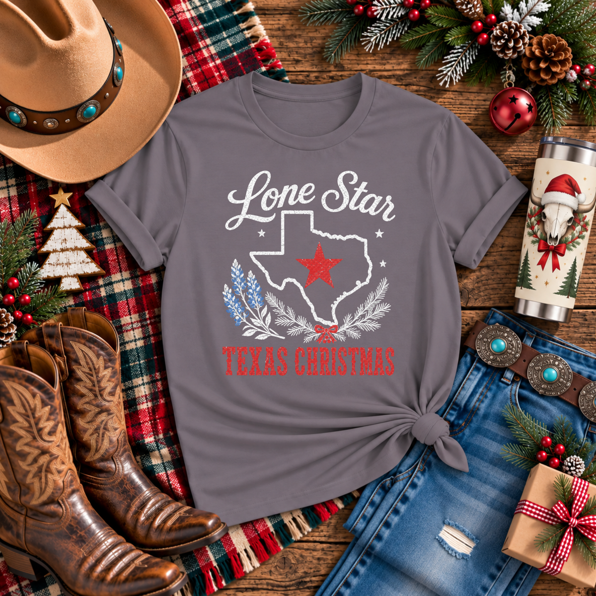 "Lone Star Texas Christmas" T-Shirt