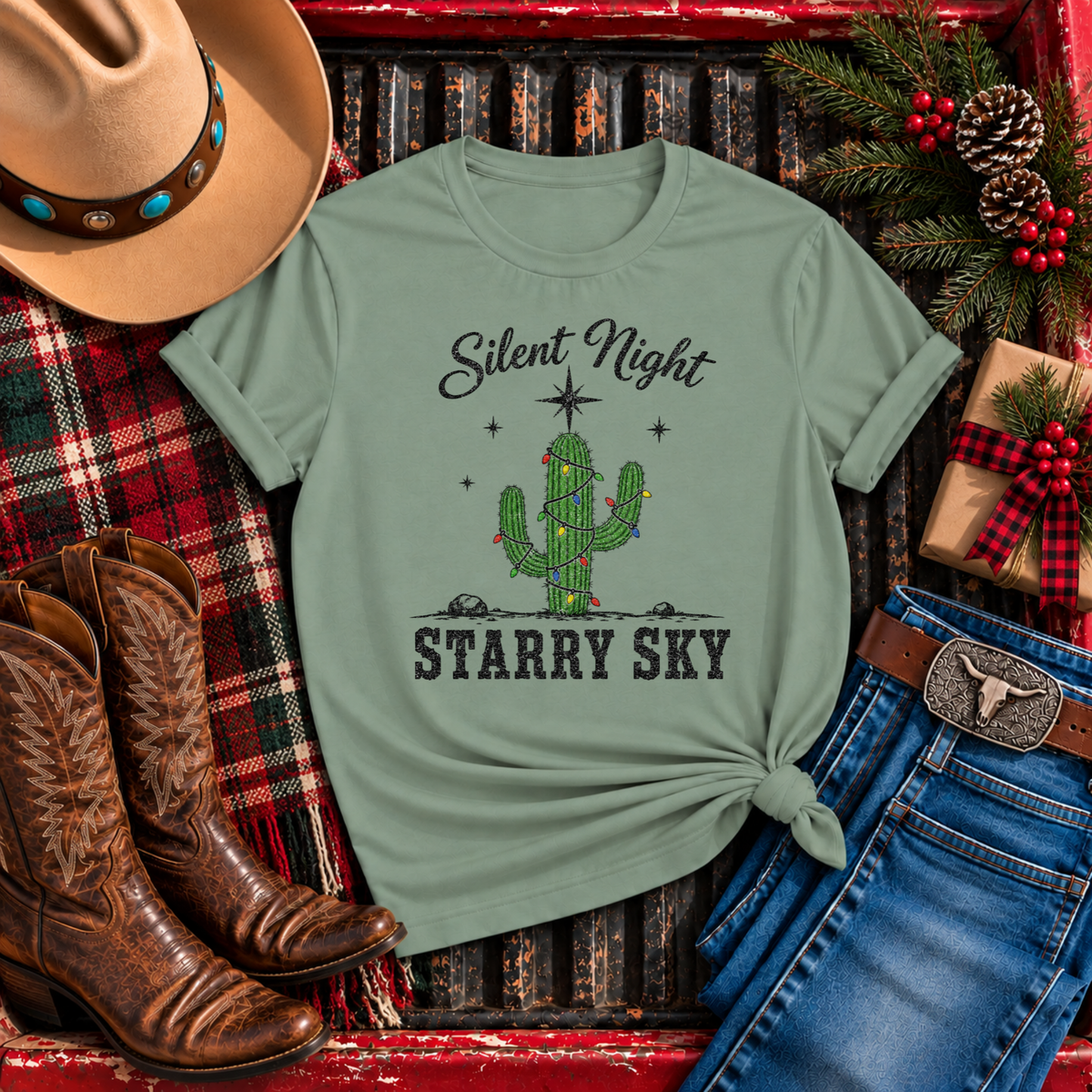 "Silent Night Starry Sky" T-Shirt