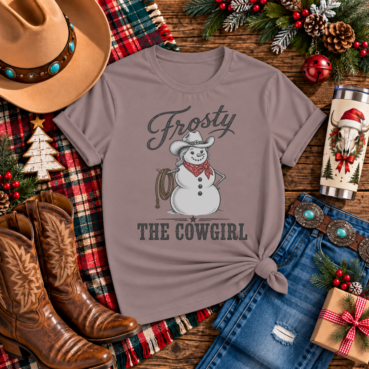 "Frosty the Cowgirl" T-Shirt