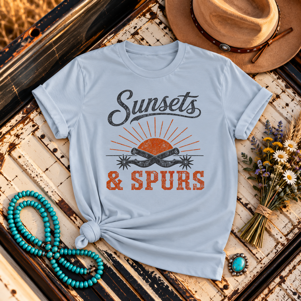 "Sunsets & Spurs" T-Shirt