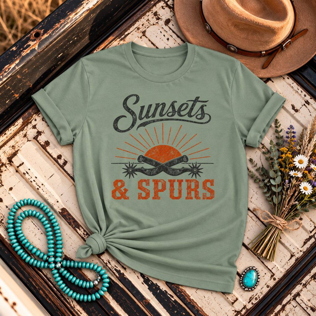 "Sunsets & Spurs" T-Shirt