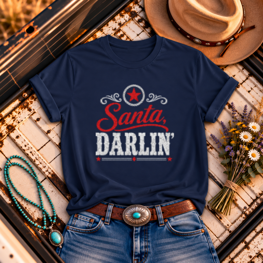 "Santa, Darlin'" Christmas T-Shirt