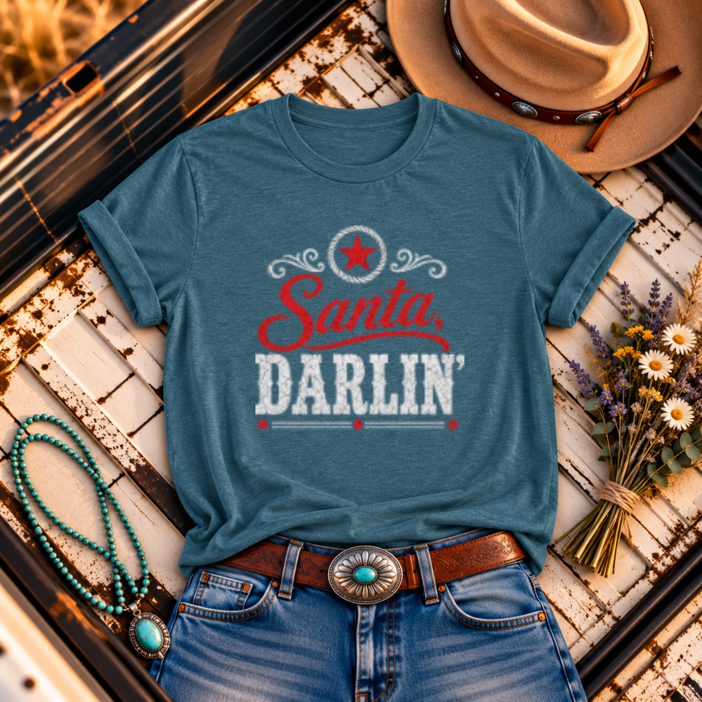 "Santa, Darlin'" Christmas T-Shirt